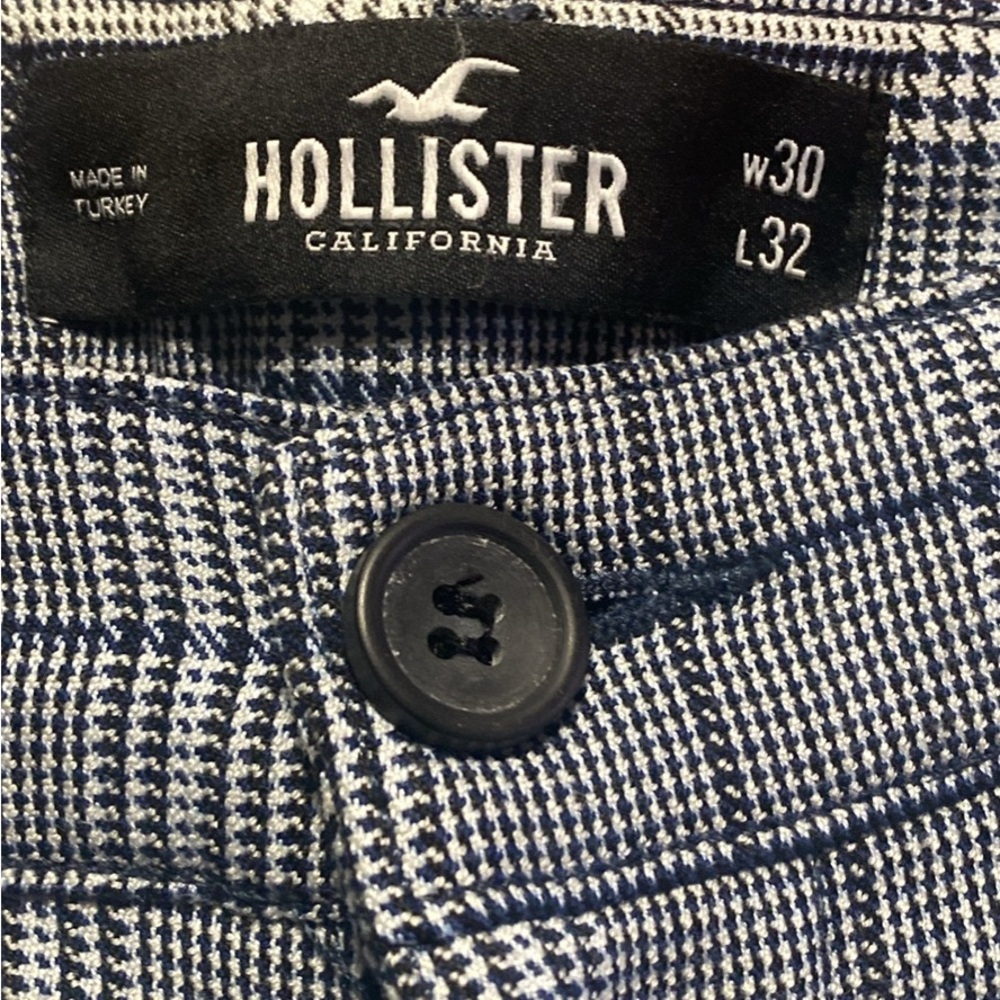 Men’s Hollister Black and White plaid Pants
